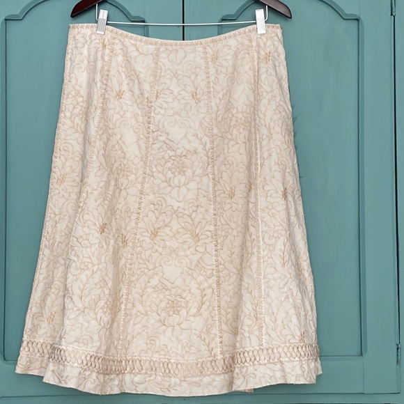 Nygard White/Cream Embroidered Skirt. Size 16 - Picture 1 of 14